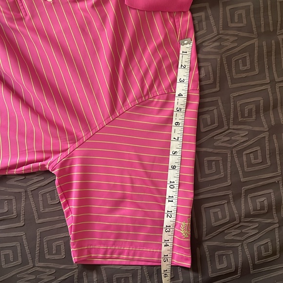 ~Donald Ross Pink &Tan Short Sleeve Golf Polo Size Large - Picture 9 of 9